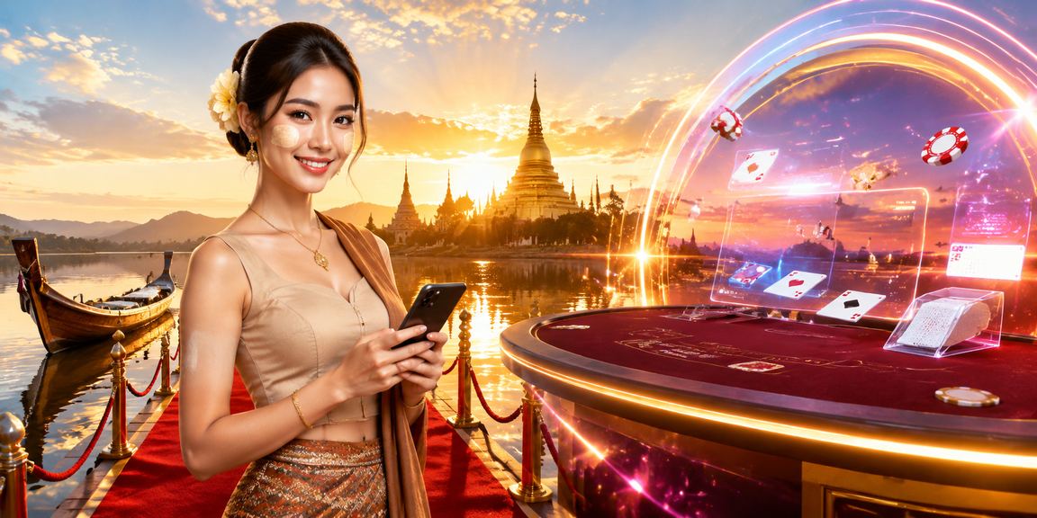 အင်းလျားကန္တာ်၌ ဘာကာရာဂိမ်း များကစားနေသည့် မြန်မာဖောက်သည်များ
